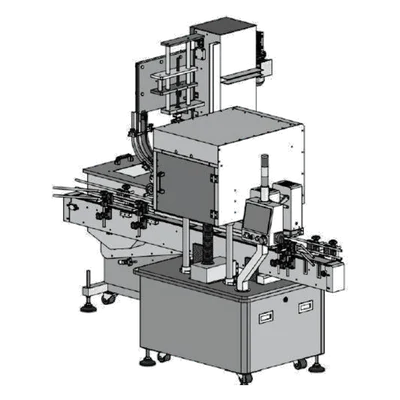 CS-465S inline spindle capper with cap feeder